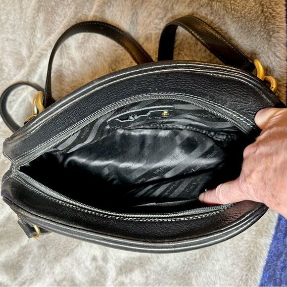 Vintage Guy Laroche Paris Leather Shoulder Bag - Picture 6 of 11